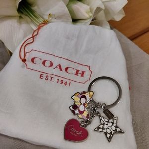 Coach Signature Butterfly Heart Star Multi Charm